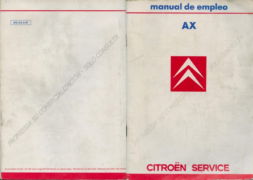 Manual Usuario Citroen Ax - [Pdf Document]